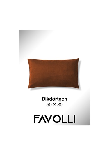 Br Favolli Kadife Dokulu Kiremit Rengi Kırlent Kılıfı Dream Serisi Punch Için Uygun Gizli Fermuar Kiremit Rengi