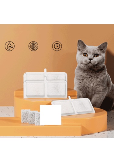 Ecronicword 6'lı Paket Evcil Hayvan Su Dağıtıcı Filtre Kartuşları F16