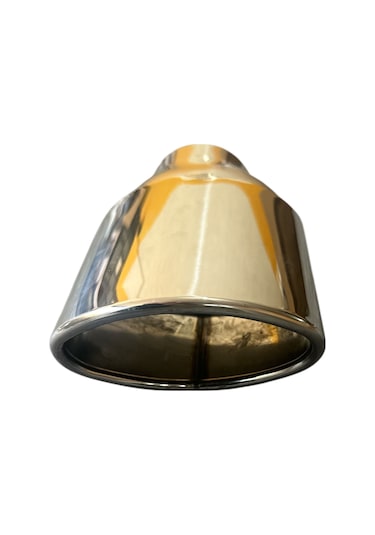 120 Lik Tekli Egzoz Ucu Oval, 120 Mm Oval Egzoz Ucu Eğik Model