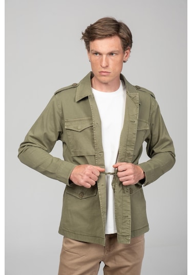 Cekmon Erkek Parça Boya %100 Pamuk Kumaşdan Spor Safari Ceket 001