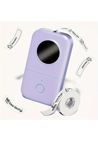 Willowhaven Phomemo Mor Etiket Yazıcı Kablosuz Portatif Mini Akıllı Sticker Makinesi Şablonlu