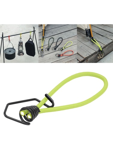 Suntek Kancalı Bungee Kablosu 6mm Halat Kanopi Neon-yeşili Neon Yeşili Çok Renkli