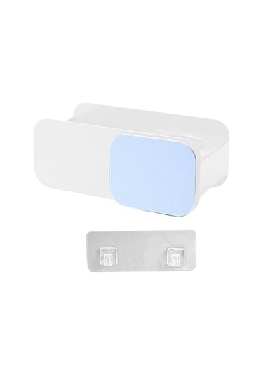 Willowhaven Yumruksuz Saç Kurutma Makinesi Raf, Banyo Tuvalet Macaron Depolama Raf, Duvara Monte Saç 2 Adet Beyaz Gri