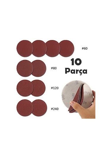 12 Parça Cırt Zımpara Matkap Aparatı Avuç Içi Taşlama Kiti N11.3146