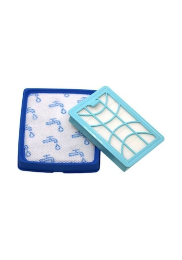 Philips Fc 9750/07 Uyumlu Süpürge Hepa / Hazne Filtre Seti 2'li