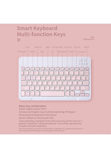 Geeksen Sk-030 10 İnç Bluetooth Klavye Ve Fare Seti - 78 Tuşlu İnce Tasarım, 3 Dpı Ayarlı, Çoklu Sistem Uyumlu, Şarj Edilebilir Yeşil Diğer