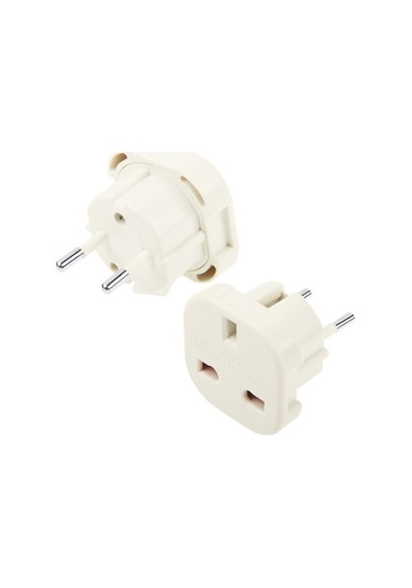 Yüksek Kaliteli Uk Fiş Ab Fiş Ac Duvar Evrensel Seyahat Güç Soketi Fiş Adaptörü Beyaz Diğer