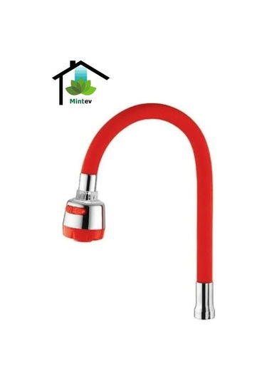 Mintev Mutfak Evye Oynar Başlıklı 2 Fonksiyonlu Esnek Spiralli Renkli Lavabo Musluk Borusu
