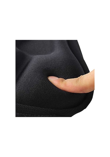 Bisiklet Jelli Sele Kılıfı Yumuşak Sele Kılıfı Ortopedik Siyah