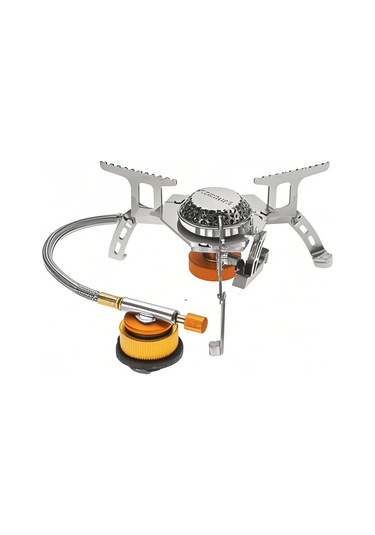 Jeemson Tomshoo Dışarıda Kullanım Kamp Çalışanı Seti: Katlanabilir Ocak Cr-8c + 9 Parça Rüzgar Engelleyici Ws-9 + Gaz Kartuşu Dönüştürücü Gt-1 - Kamp, Yürüyüş, Piknik İçin İdeal Çok Renkli