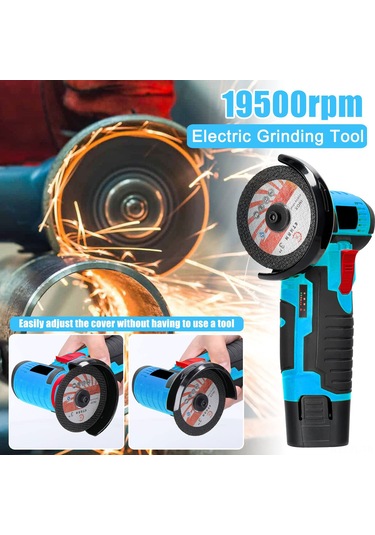 Lemestar 12v Kablosuz Çok Amaçlı Taşlama Makinesi - Fayans, Ahşap, Metal Kesme Ve Parlatma İçin Yüksek Hız 19500rpm