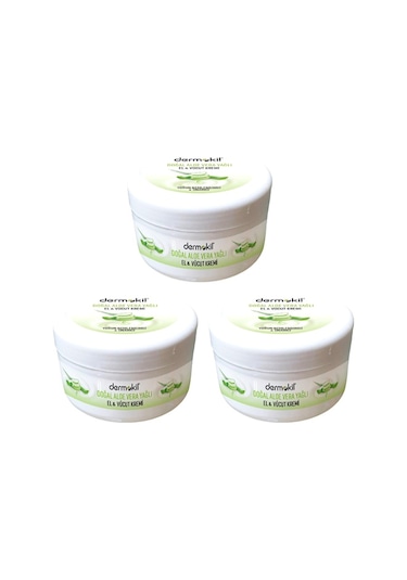 Dermokil Aloe Vera Kavanoz El Kremi 3 x 220 ML
