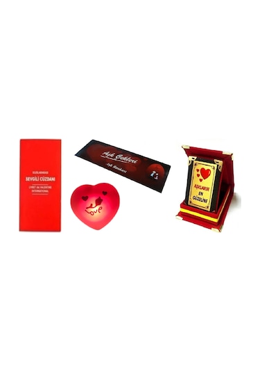 Eşe Sevgili En Güzel Hediye Sevgili Cüzdanı Aşk Çek Lamba Plaket