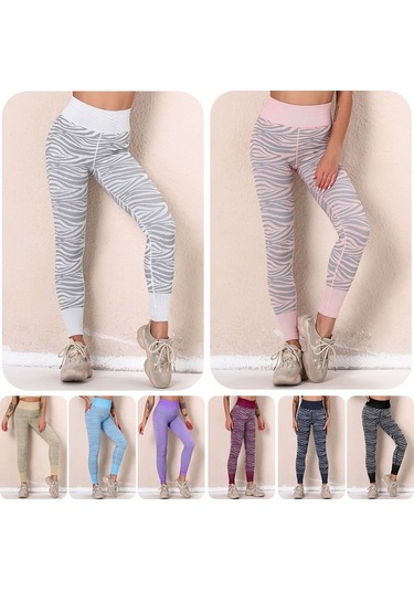 Fortunelane Kadınlar İçin Yüksek Bel Desenli Yoga Tayt, Spor Pantolon, Dar Kesimli Uzun Koyu Mavi Koyu Mavi