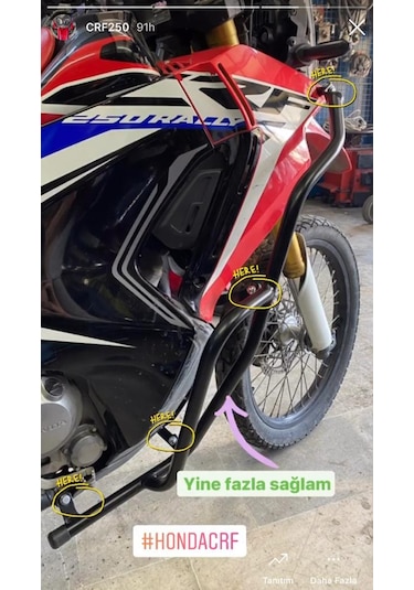 CRF 250 Rally Motor Koruma Demiri