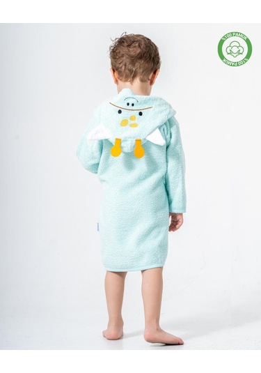 Zürafalı Bornoz Mint Mint