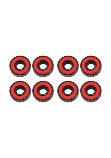 Lemestar 8 Adet Hibrit Seramik Kayar Rulem, Kaykay Tekerlekleri İçin Yüksek Hızlı, Yüksek Sıcaklığa Dayanıklı, Çift Taraflı Korumalı 8x22x7mm