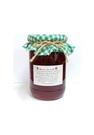 Çilekeş Burada Doğal Ürünler Osmanlı Çileği Reçeli 750 G