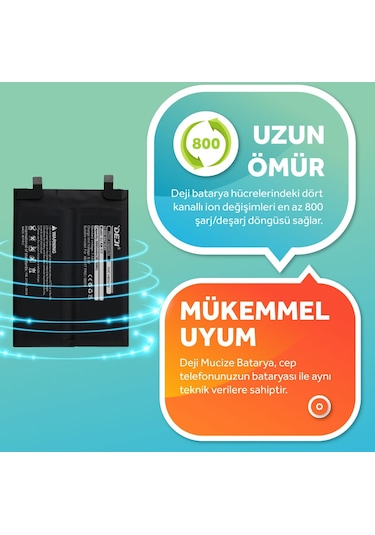 Deji Xiaomi Mi 11t Pro Uyumlu Mucize Batarya