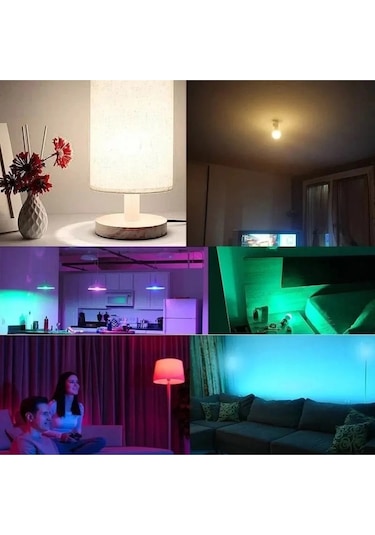 Korçam Uzaktan Kumandalı 10w E27 Duy Rgb Led Ampul