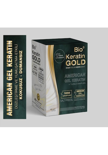 Bio Keratin Gold Kokusuz Dumansız 2'li Jel Keratin Seti