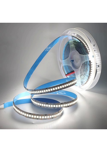 12 Volt 2835 Smd 240 Led 10mm 6500k Beyaz Işık İç Mekan 5 Metre Şerit Led 5 METRE