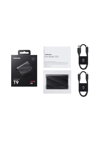 Samsung T9 MU-PG2T0B/WW 2 TB Mini USB 3.2 Gen 2.2 Type C Taşınabilir SSD