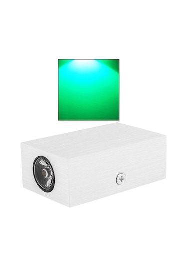 Suntek Led Duvar Işık Yukarı Aşağı Lamba Aplik Aydınlatma Yeşil Işık Yeşil