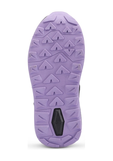 Slazenger KENZIE Çocuk Cırt Cırtlı Siyah / Mor Bot
