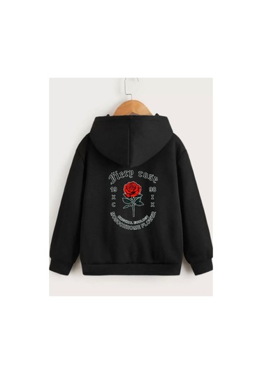 Unisex 2ip Şardonlu Tom And Mickey Nosd Siyah Oversize Sweatshirt Siyahtommcky