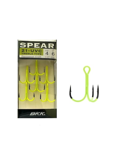 Bkk Spear-21 Uvc Üçlü Olta İğnesi - No:4