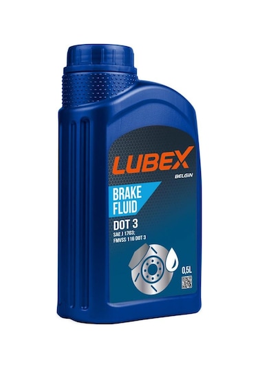Lubex Brake Fluid Dot 3 Fren Hidrolik Yağı 500 Ml 4 Adet