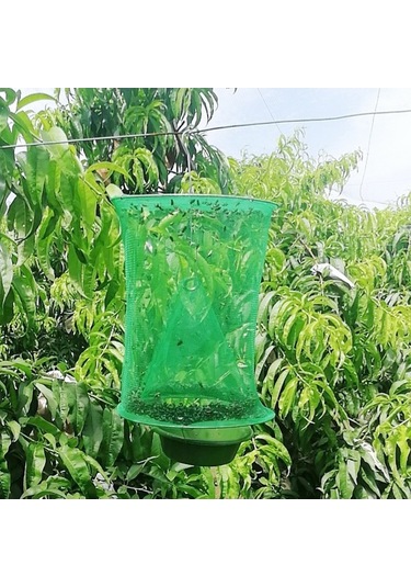 Tongxida Yeşil Demir Tel Kafes+sinek Tutucu+plastik Yemlik, 4 İçecekli, 110g