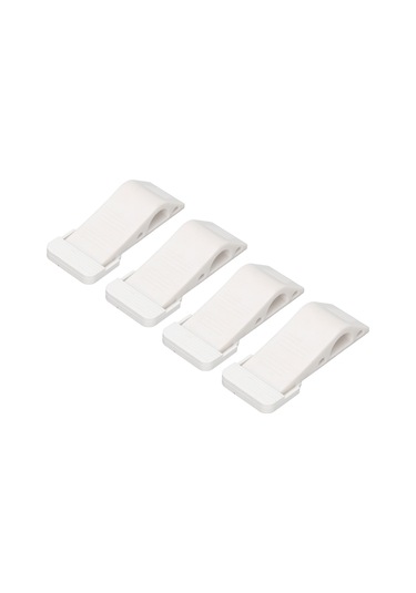 Tenfowee Tpr Malzeme Ev Korumalı Kapı Bloku - Delme Yok, Gürültü Önleyici, 4 Adet Beyaz 12.5cm Beyaz