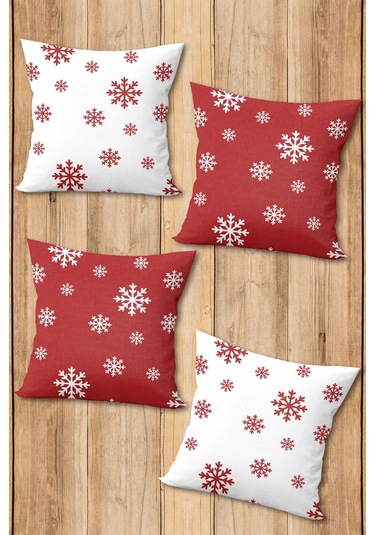 Dijital Baskılı Yumuşak Dokulu 4 Lü Kırlent Kılıfı Takımı 43x43 Cm Krl0051 Renkli