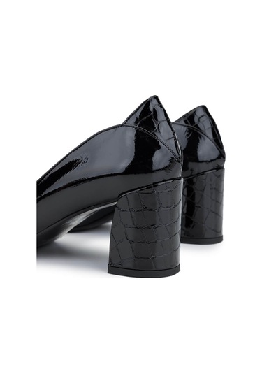 Relax Anatomic Kadın Hakiki Deri Siyah Comfort Ayakkabı 611 H61019 Bn Ayk Y25 Black Crc/black Vrnc Siyah