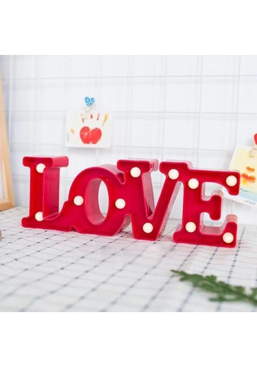 Homyl Led Lover Heart Light Sevgililer Günü Hediyesi Kırmızı Kırmızı