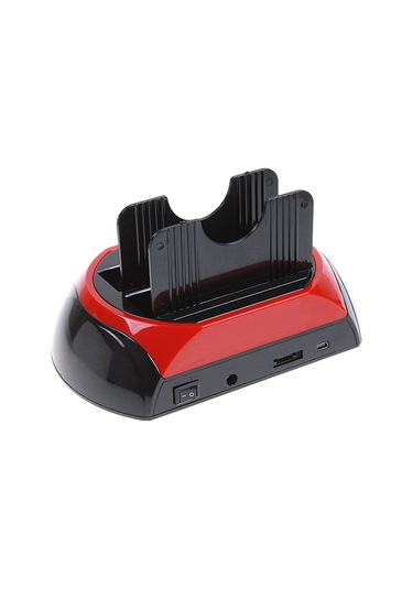 Maiyame Sata Ide Çift Slot Disk Docking İstasyonu - Tek Tuş Yedekleme, Hızlı Klonlama, Kart Okuyucu, Usb Hub, Avrupa Şarjı