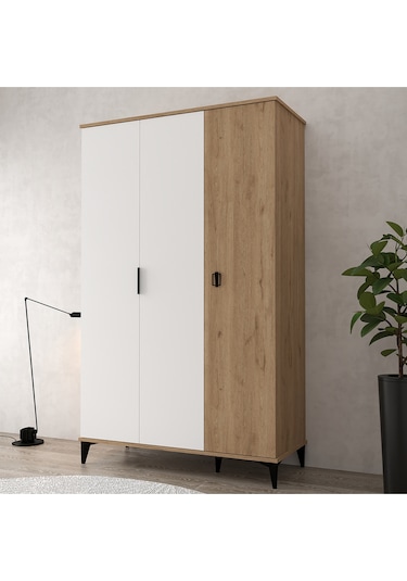 6303 Neva 3 Kapılı 200 Cm Gizli Çekmeceli Gardırop , Elbise Dolabı , Genç Odası Beyaz Sepet 6303 Neva 3 Kapılı 200 Cm Gizli Çekmeceli Gardırop , Elbise Dolabı , Genç Odası Beyaz Sepet
