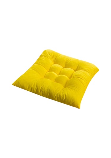 Sarı Kare Sandalye Minderi Koltuk Minderi Kaymaz Askı Ile Kapalı Ve Açık Kanepe Minderi Yastık Yastık Minder Ev Ofis Araba Için