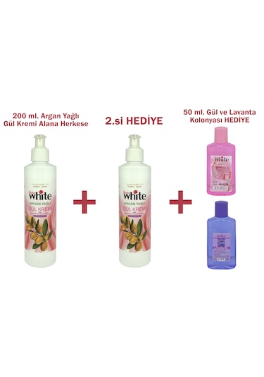 Hediyeli Ürün 200 Ml. Argan Yağlı Gül Kremi Alan Herkese