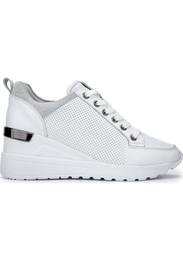 Tamer Tanca Kadın Hakiki Deri Beyaz Sneakers & Spor Ayakkabı 1063 04 Bn Ayk Sk24-25 Beyaz Dr Beyaz