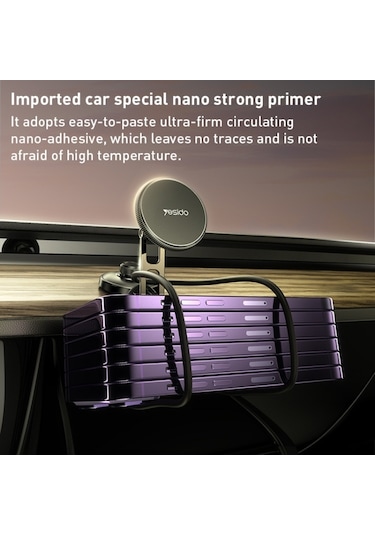 Yesido C199 Teleskopik Ayarlanabilir Araç Magsafe Manyetik Tutucu