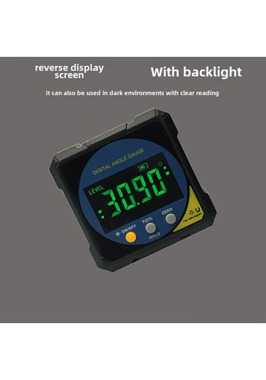 Hangfox Düşük Profilli Manyetik Işık Seviyesi Ölçer - Çift Lazerli, Yüksek Hassasiyetli Açı Ölçüm Aleti Mutfak Ve Mühendislik İçin