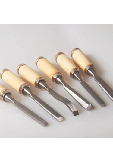 Troy 25004 Ahşap Oyma Bıçak Seti. 12 Parça