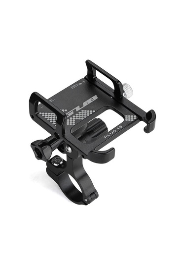 Gub Alüminyum Bisiklet Telefon Tutucu 360 Derece Dönen Siyah