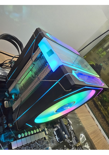 Game Tech Pro Hd 6.2 Freezer 6 Bakır Borulu Rainbow Cpu Soğutucu