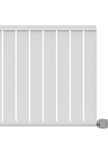 600x872mm Armoni Yatay Alüminyum Radyatör Snow White Beyaz