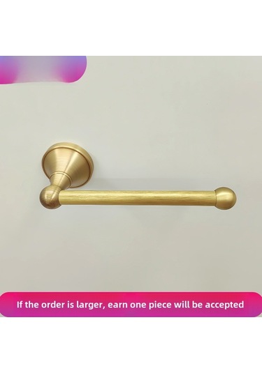 Yunboo Tam Bakır Antika Desenli Duvar Tipi Tuvalet Kağıdı Tutucu - Zirve Dayanıklılık Ve Kolay Kurulum İle Banyo Dekoru Diğer