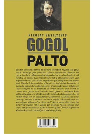 Palto - Nikolay Vasilyeviç Gogol - Mavi Çatı Yayınları